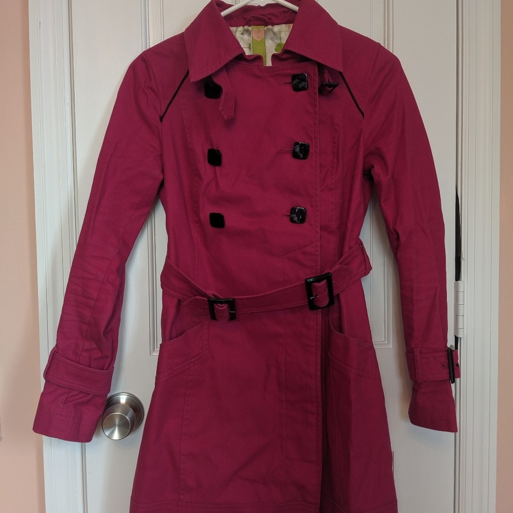 Bold pink trench coat - Soia + Kyo